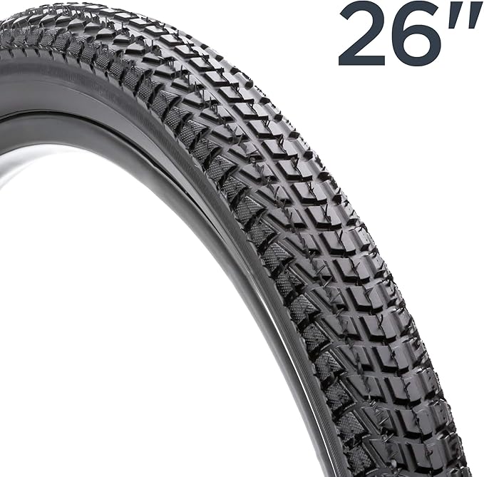 Schwinn Replacement Bike Tire, Folding Kevlar Puncture Guard Tire, Steel Bead Construction, Replacement for Mountain, Hybrid or Cruiser Bicycles