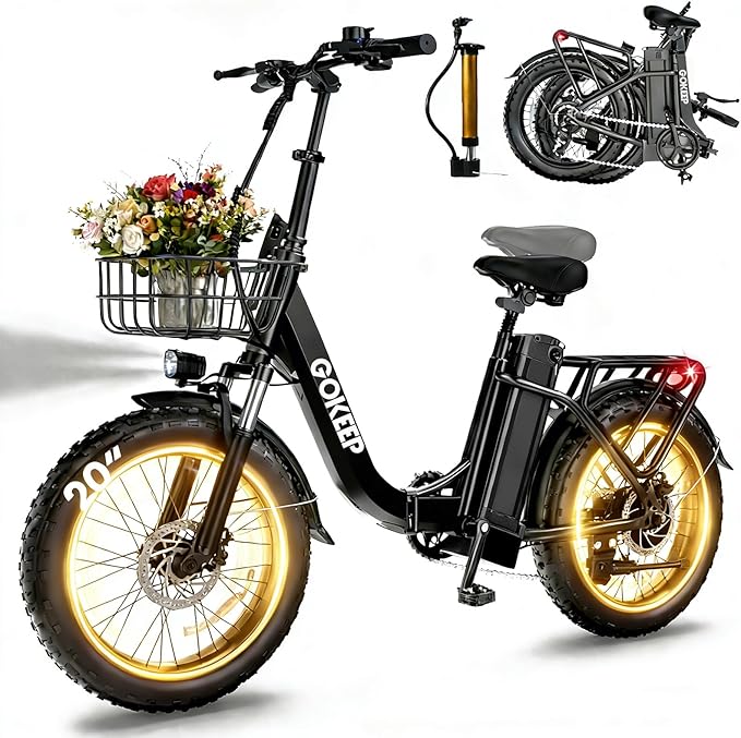 1800W Electric Bike for Adults, 52V/18.2AH Removable Battery Electric Bike, 86 Miles Long Range Foldable Fat Tire Electric Bicycle, 7-Speed Electric Commuter Bicycles, UL2849 Certified, Max 330LBS