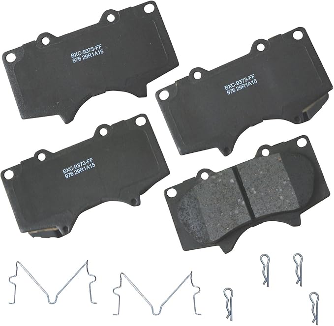 Bendix Premium SBC976 Ceramic Front Brake Pads for Select Models JAC Frison, Lexus GX460, GX470, Mitsubishi Montero, Toyota 4Runner, FJ Cruiser, Sequoia, Tacoma, Tundra