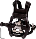 YBEKI Pro-Grade SPD Spin Bike Pedals and Straps/Toe Clip for Indoor Exercise Cycling & Spin Peloton/Schwinn/Sunny/Bikes Compatible, 9/16" Axle with Sealed Bearings + 12-Month Warranty