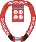 Bike Chain Lock Upgrade Metal Digital Dials 3.2Ft Long High Security Heavy Duty Anti Theft, 5 Digit Combination Keyless Bicycle Lock for Bike/Electric Scooter/Ebike/Motorcycle(Red)