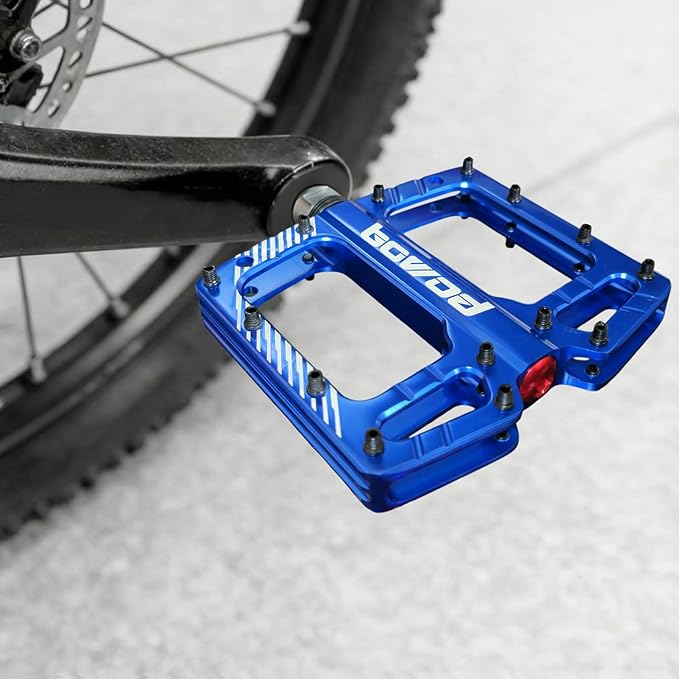 Bike Pedals 9/16" Lightweight Non-Slip Bicycle Platform Pedals - Fits Most Adult Bikes & Mountain Bikes &MTB, Road Bikes and Slip-Resistant Design