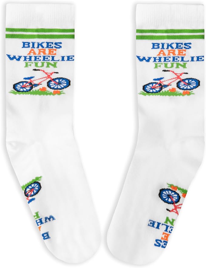 Lavley Bike Socks - Gifts for cyclists and mountain bikers - Fun holiday or birthday gift - Great stocking stuffer