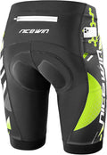 Men's Cycling Shorts Anti-Slip Leg 4D Padded Bike Shorts with 3-Pockets Breathable Biking Bicycle Motorcycle Half-Pants