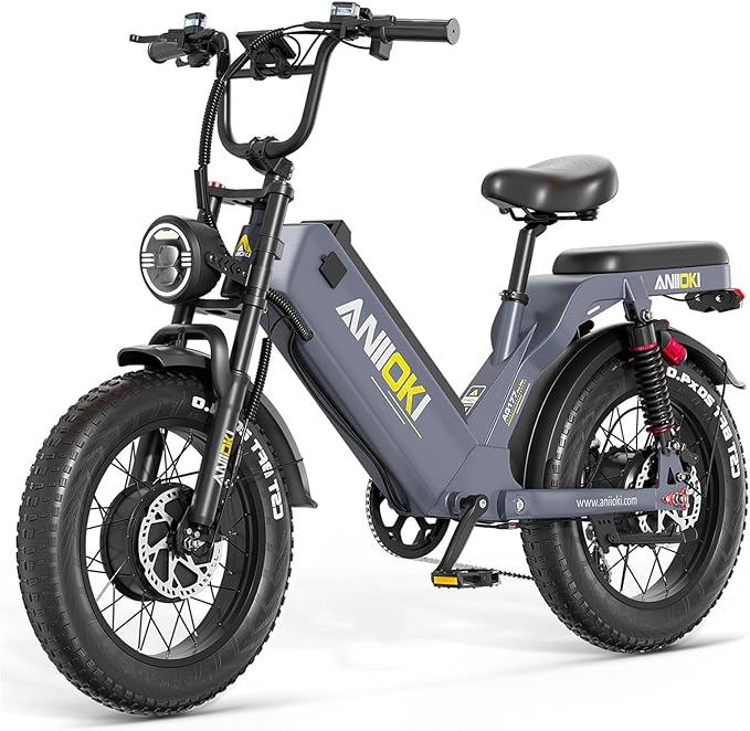ANIIOKI Electric Bike for Adults,70Ah Removable Battery,200+ Miles Long Range,7-Gear Speed All-Terrain E-Bike