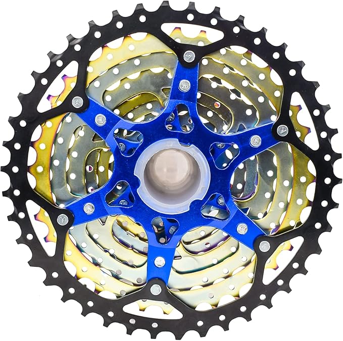VG SPORTS 8/9/10/11/12 Speed Ultra-Light Bike Cassette for Mountain Bike 11-40T/11-42T/11-46T/11-50T/11-52T MTB Cassette Lightweight Aluminum Bracket Cassette