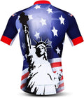 Cycling Jersey Mens Bike Shirt Biking Tops for Road Racing MTB BMX Dirt Road Quick Dry, Comfortable, Moisture Wicking