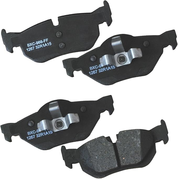 Bendix Premium SBC1267 Ceramic Rear Brake Pads for Select Models BMW 120i, 125i, 128i, 130i, 323i, 325i, 325xi, 328i, 328i xDrive, 328xi, X1