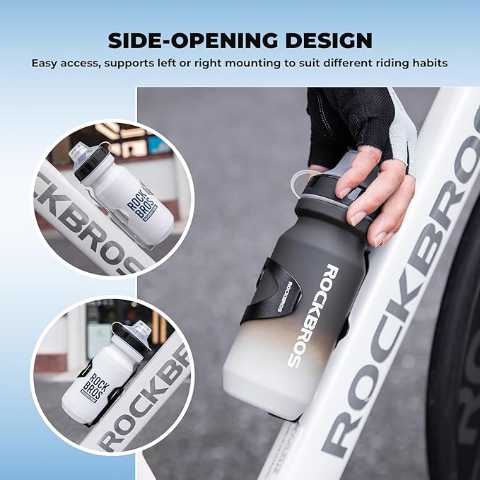 ROCKBROS Bike Water Bottle Holder - 1.16 Oz Ultra - Lightweight & Durable, Universal Water Bottle Cage for Road Bikes, Fits 2.83-2.91 Diameter Bottles