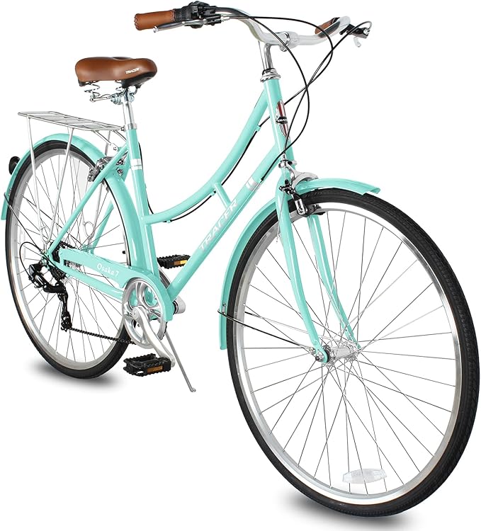 Tracer Osaka Hybrid Bikes for Women/Men,Steel Frame, 7-Speed/Inter-3 Speed, 700c Wheels,City Bike,Comfort Bike,Commuter Bike,Womens Bike Multiple Color