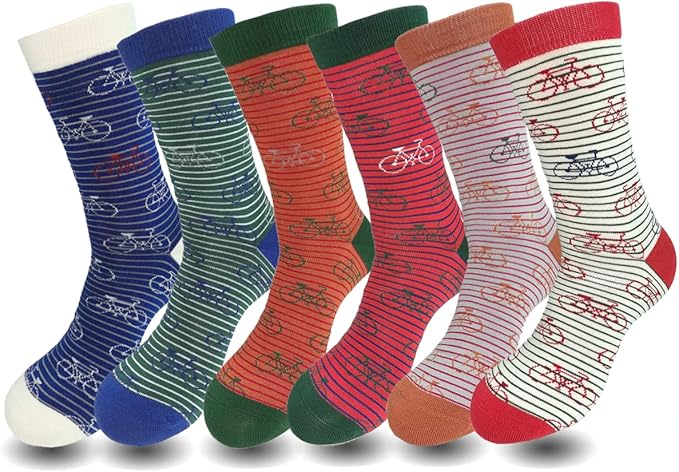Lavencious Mens Bamboo Mid-Calf Cycling Sports and Dress Socks for Men Sock Size 10-13,13-15