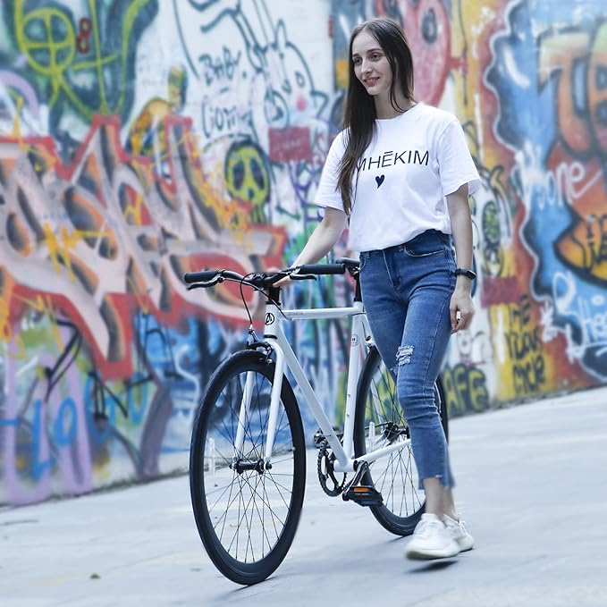 AVASTA Single-Speed Fixed Gear Urban Commuter Fixie Bike Flip Flop Hub Bicycle, Multiple Colors
