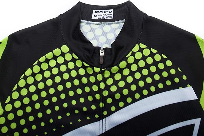JPOJPO Men's Cycling Jersey Bike Shirt Short Sleeve MTB Summer Clothing Bicycle Tops Jacket S-3XL