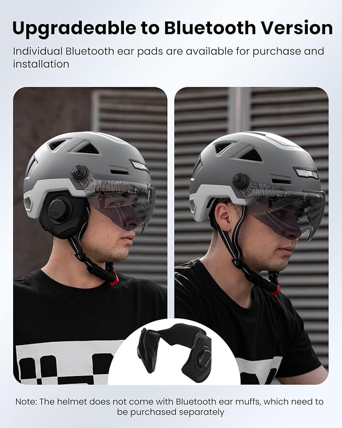 ILM Smart Adult Bike Helmet with Automatic G-Sensor Turn Signal & Brake Warning LED Light Control Road Cycling Helmet E3-12LS
