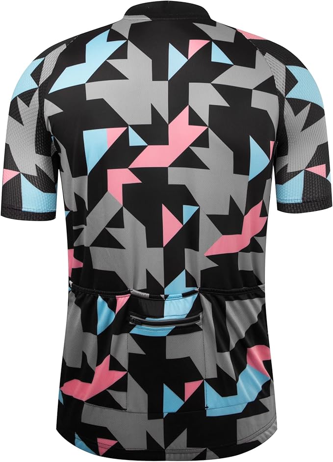Coconut Ropamo CR Mens Cycling Jersey Short Sleeve Road Bike Shirt with 3+1 Zipper Pockets Breathable Quick Dry