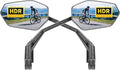 Bike Mirror Handlebar Mount, Scratch Resistant Convex Glass, Carbon Fiber Housing, Rotatable Bicycle Rear View Mirrors, Bike Rearview Mirror for MTB, E-bike, Bike Accessories, Fit 20-23mm