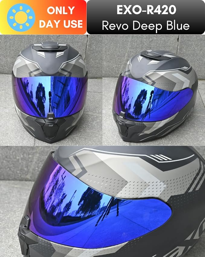 Replacement Motorcycle Helmet Visor Shield for R420 Visor Wearproof Windproof Sun Protection Helmet Accessories