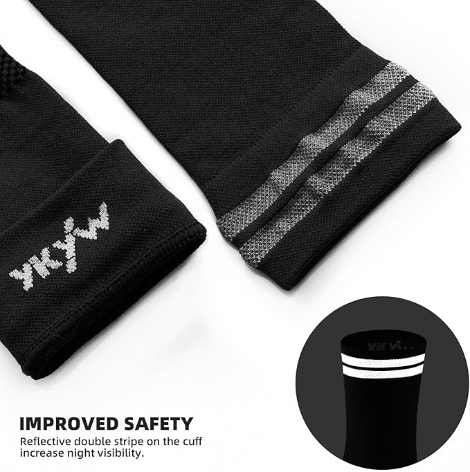 YKYWBIKE Cycling Socks for Men Women-Athletic Crew Bike Socks,Compression Biking Socks for Men Cycling,MTB Riding Socks