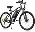 Electric Mountain Bike for Adults 750W Peak Motor, 26 Inch E-Bike with 48V 480Wh Removable Battery, Commuter Electric Bicycle with 25MPH and 40-50 Miles PAS Range, 7-Speed, Front Fork Suspension