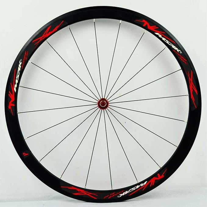 Carbon Fiber 700C Road Bikes Wheelset 40mm Aluminum Rim Front + Rear Wheel C/V Brake Quick Release 7 8 9 1011 Speed Matte