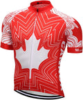 Weimostar Men's USA Cycling Jersey Short Sleeve Biking Shirts Breathable with Pockets
