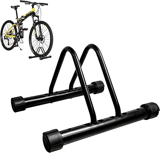YYDS Bike Stand，Adjustable Bike Rack Garage, Indoor/Outdoor Bicycle Stand, Tire width adjustable 1”to 4”,Bike Stand Floor for Mountain and Road Bike