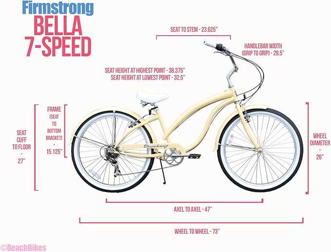 Firmstrong Firmstrong Bella Fashionista Beach Cruiser Bicycle