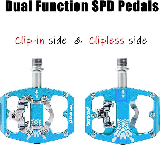 Bike Pedals 9/16" Lightweight Non-Slip Bicycle Platform Pedals - Fits Most Adult Bikes & Mountain Bikes &MTB, Road Bikes and Slip-Resistant Design