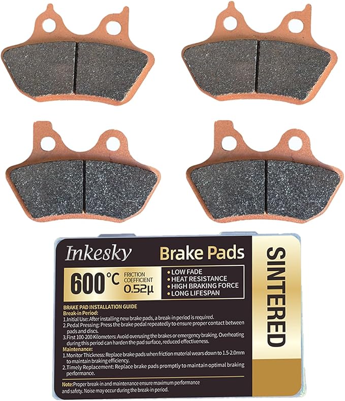 Brake Pads Compatible with Harley Davidson 2000-2007 / EBC - Sintered (2 Sets)