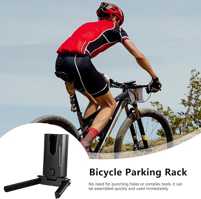 Bike Crank Kickstand, Stable Upright Positioner, Pedal Support for Bike Parking, Adjustable Bicycle Kickstand for Mountain, Urban, Commuting, Trail Riding, Touring, Garage Storage and Travel