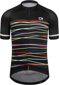 Coconut Ropamo CR Mens Cycling Jersey Short Sleeve Road Bike Shirt with 3+1 Zipper Pockets Breathable Quick Dry