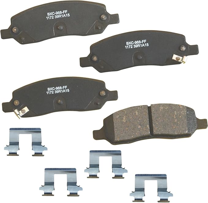 Bendix Premium SBC1172 Ceramic Rear Brake Pads for Buick Lucerne 2011-2006, Cadillac DTS 2011-2006