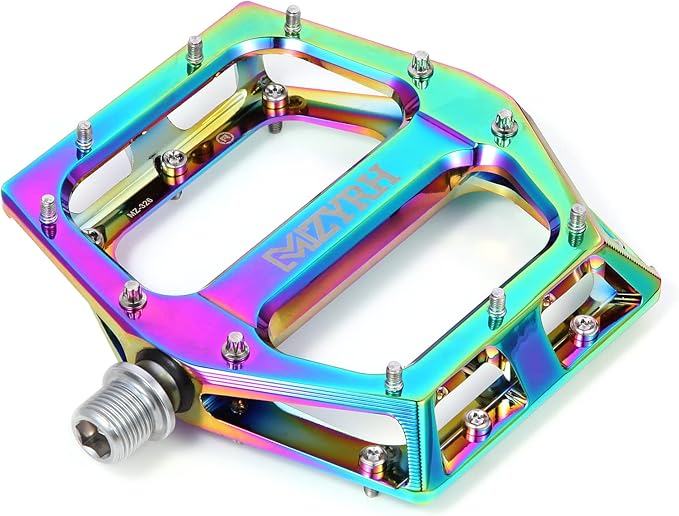 MZYRH Road/Mountain Bike Pedals MTB Pedals Aluminum Alloy Bicycle Pedals 9/16" Sealed Bearing Lightweight Platform for Road Mountain BMX MTB Bike