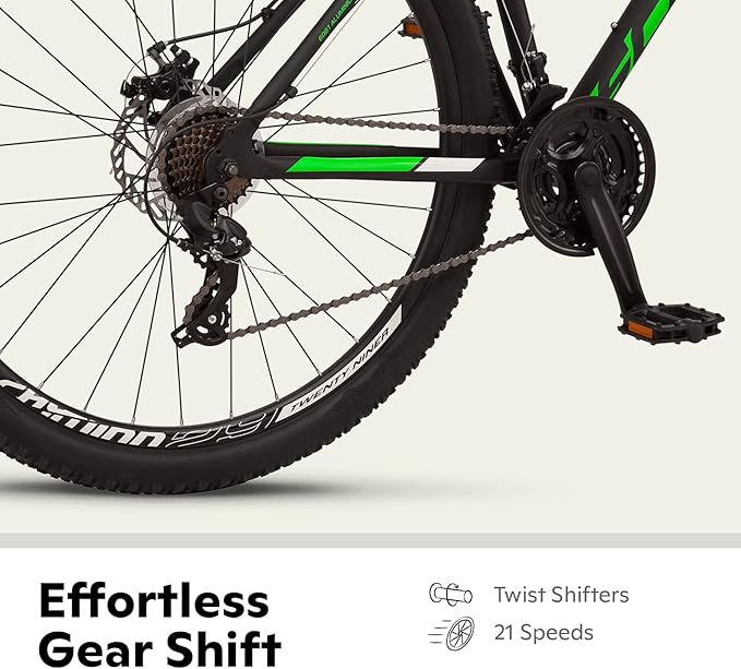 Schwinn High Timber Mountain Bike for Adult Youth Men Women Boys Girls, 24 to 29-Inch Wheels, 7 or 21-Speeds, Front Suspension, Aluminum and Steel Frame Options
