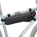 Bike Frame Bag - Waterproof & Anti-Slip 5-Point Straps Mount, Durable Ripstop Nylon with Hidden Cable Port for Hydration & Charging