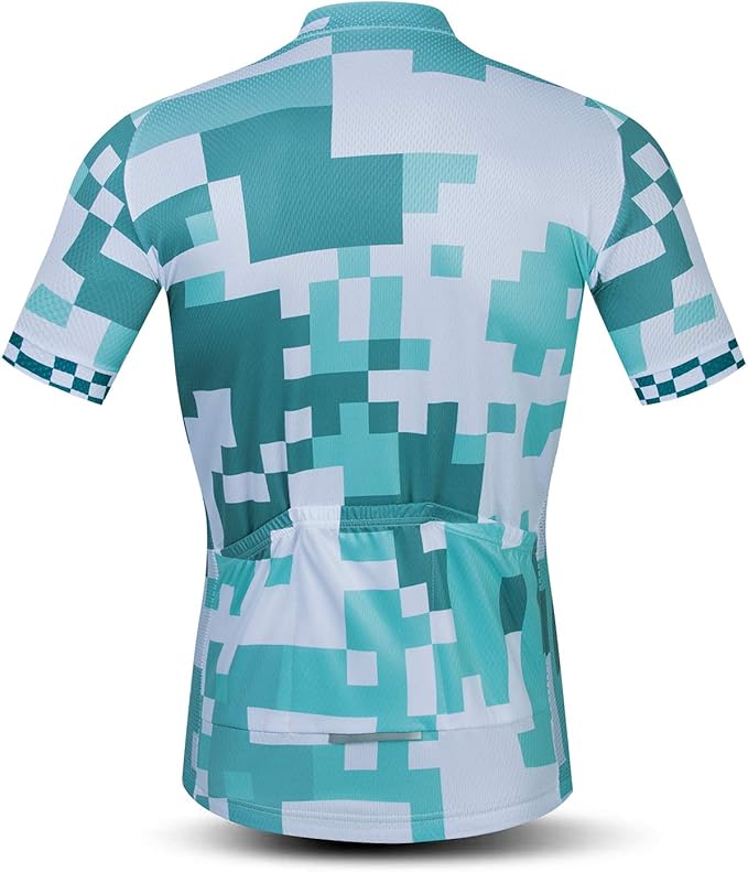 JPOJPO Men's Cycling Jersey Short Sleeved Mountain Bicycle Jerseys Breathable T- Shirt Tops S-3XL