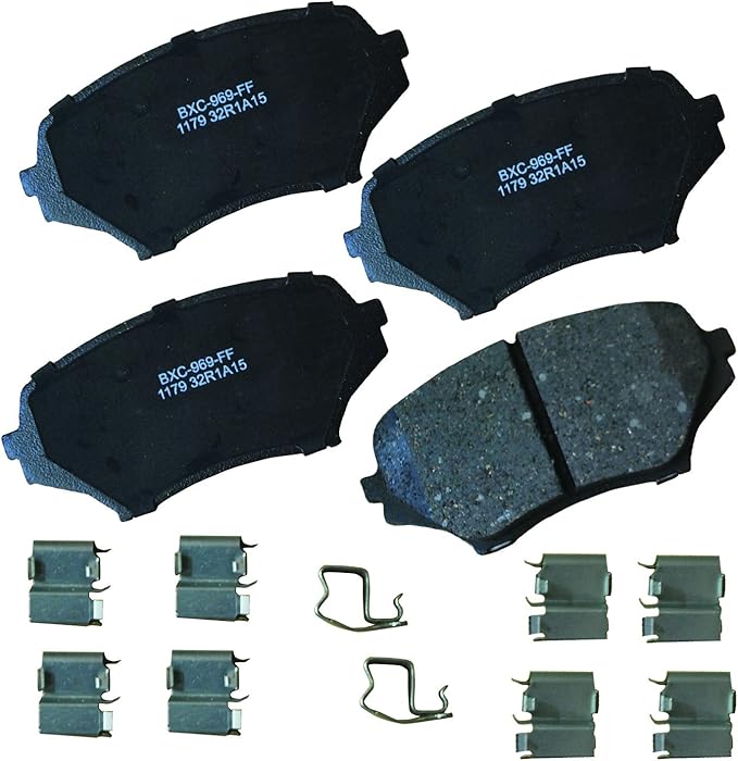 Bendix Premium SBC1179 Ceramic Front Brake Pads for Mazda MX-5 2014-2006, MX-5 Miata 2015-2006