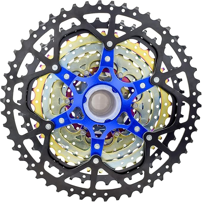 VG SPORTS 8/9/10/11/12 Speed Ultra-Light Bike Cassette for Mountain Bike 11-40T/11-42T/11-46T/11-50T/11-52T MTB Cassette Lightweight Aluminum Bracket Cassette