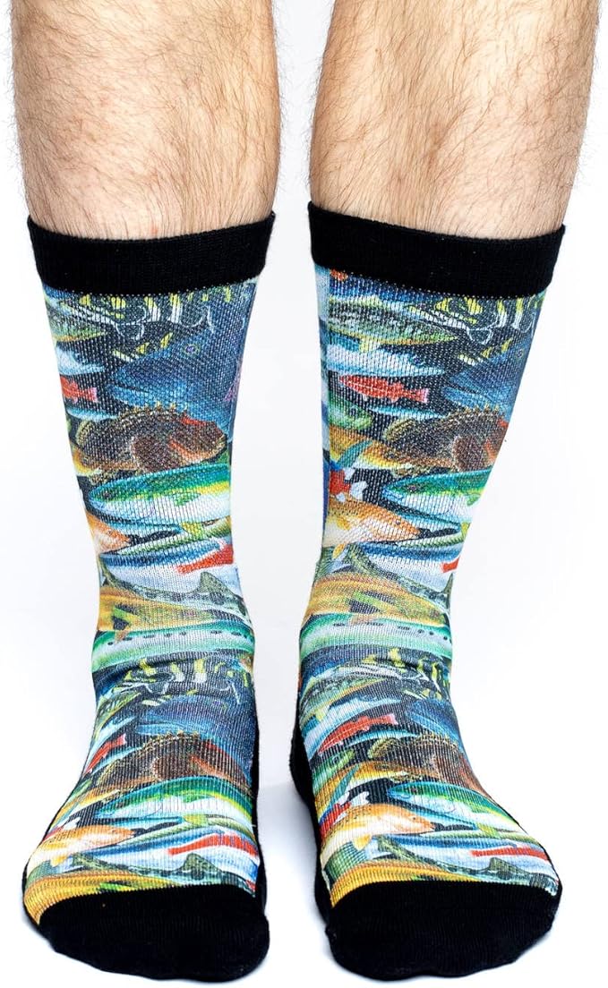 Good Luck Sock Novelty Crew Socks for Adults - For Men, Women and Teens