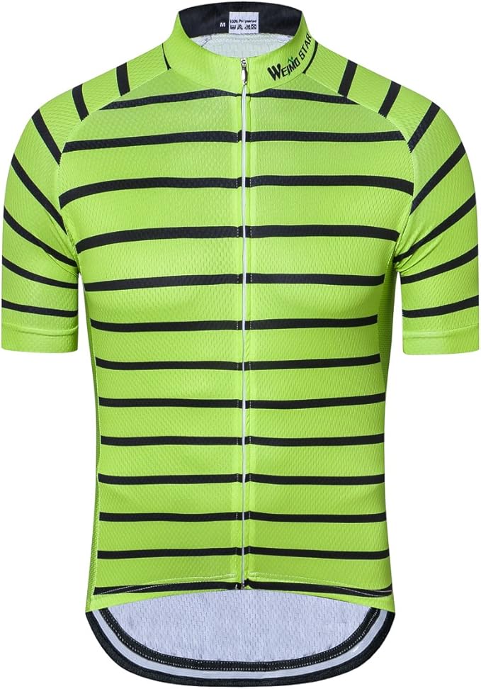 New Pro Full Zipper Men's Cycling Jersey Short Sleeve Riding Shirt USA