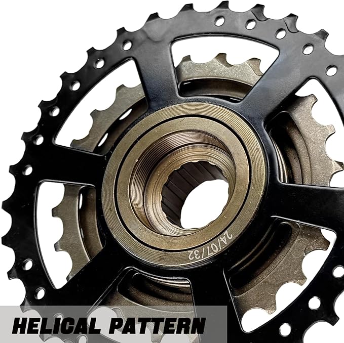 VERKSTAD 7/8 Speed Freewheels 14-32T/14-28T/13-32T/13-28T Bike Freewheel Threaded Type Cycling Replacement Part for Mountain Bike Road Bike