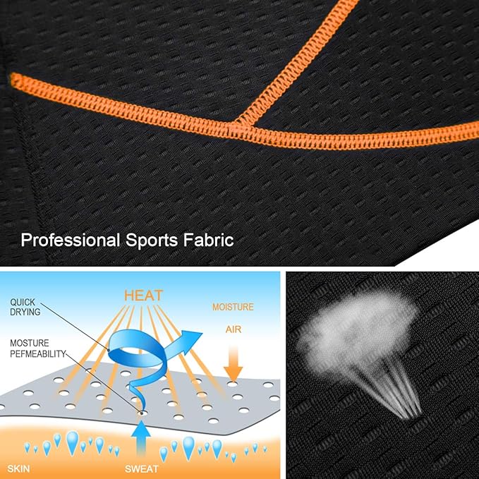 Souke Sports Men's Cycling Underwear Shorts 4D Padded Bike Bicycle MTB Liner Shorts with Anti-Slip Leg Grips
