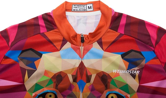 Hotlion Men's Cycling Jersey Sets Gel Pad Summer Bike Clothing Suit Breathable Bike Clothes with 3 Rear Pockets