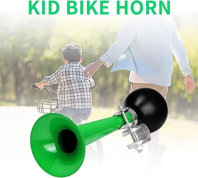 Bugle Horn Kids Bike Horn: Air Horn for Vehicles Bicycles Golf Cart Classic Vintage Aluminum Alloy Bike Horn