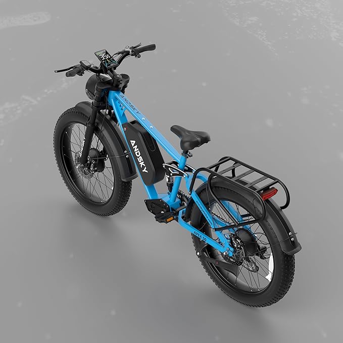 Apex 50 Electric Bike Dual Motor for Adults (CA Immediate-De'livery) 52V 25AH/48V 25AH, 26" Fat Tires Full Suspension 35MPH/100Mile, Hydraulic Brake