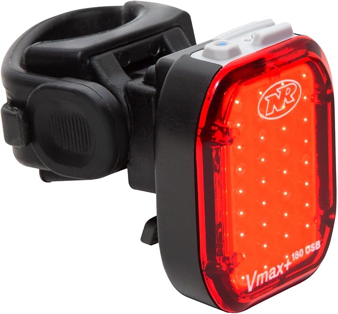 NiteRider Swift 450 + Vmax+ 180 Front & Rear Bike Light Combo 450 Lumen Front & 180 Lumen Rear Lights USB-C Rechargeable Lightweight IP64 12 Total Modes for Bike Safety Commuting Bicycle Night Riding