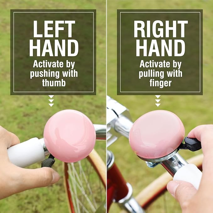 MARQUE Beach Cruiser Bike Bell – Classic Bicycle Bell Design for Adults and Kids with Traditional Ring Sound