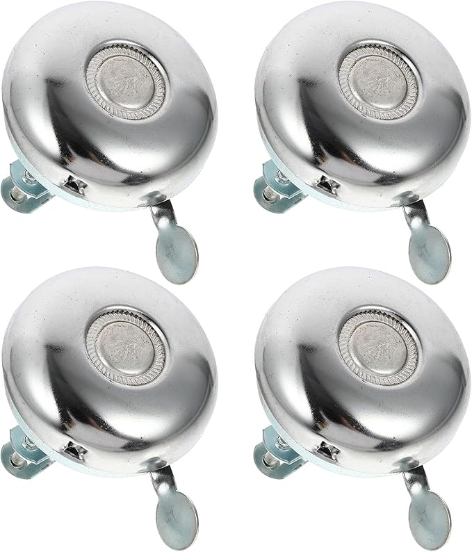 BESPORTBLE Vintage Bike Bell 58mm 4pcs, Iron Retro Road Bike Handlebar Bells, Loud Practical Horns for Adult Cycling Accessories
