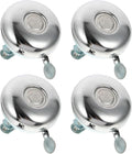 POPETPOP Vintage Bike Bell 4pcs Set 58mm Metal Cycling Handlebar Bells with Loud Alarm Sound for Riding Safety