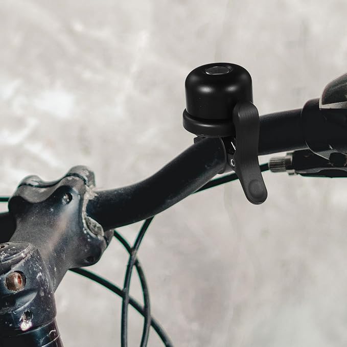 Vintage Bike Bell for Mountain Bicycles Black Metal Anti-Loss Cycling Bell with Loud Sound for Outdoor Riding and Bicycle Handlebars